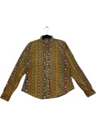 WRANGLER ΠΟΥΚΑΜΙΣΟ 90s PATTERNED ΚΑΦΕ UNISEX S