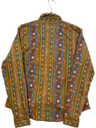 WRANGLER ΠΟΥΚΑΜΙΣΟ 90s PATTERNED ΚΑΦΕ UNISEX S