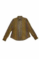 WRANGLER ΠΟΥΚΑΜΙΣΟ 90s PATTERNED ΚΑΦΕ UNISEX S