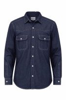 S. OLIVER CAMICIA DENIM CLASSIC NAVY UOMO PRE OWNED L