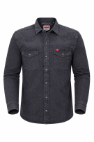 WRANGLER DENIM SHIRT WASHED BLACK MENS PRE OWNED L