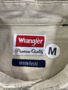 Wrangler Camicia casual a quadri con logo beige da uomo M