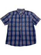 Wrangler Plaid Shirt Vintage Logo Blue Men’s XL