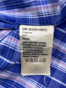 WRANGLER ΠΟΥΚΑΜΙΣΟ ΚΟΝΤΟΜΑΝΙΚΟ CASUAL ΚΑΡΩ ΜΠΛΕ/ΛΕΥΚΟ ΑΝΔΡΙΚΟ L