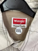 WRANGLER ΠΟΥΚΑΜΙΣΟ ΚΟΝΤΟΜΑΝΙΚΟ PREMIUM QUALITY ΚΑΡΟ ΜΠΕΖ ΑΝΔΡΙΚΟ XXL