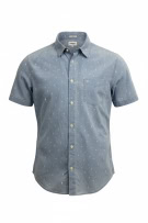 WRANGLER Πουκάμισο Κοντομάνικο SLIM FIT Cactus Print Μπλε Ανδρικό XL