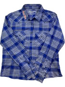 WRANGLER CAMICIA RETRO BLU DA UOMO M usata