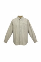 WRANGLER VINTAGE STRIPED SHIRT LOGO LABEL BEIGE MEN'S L