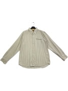 WRANGLER VINTAGE STRIPED SHIRT LOGO LABEL BEIGE MEN'S L