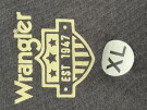 WRANGLER T SHIRT MINIMAL CHARCOAL ΑΝΤΡΙΚΟ PRE OWNED XL