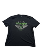 WRANGLER T-SHIRT VINTAGE GRAPHIC LOGO BLACK MENS XXL