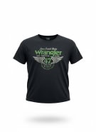 WRANGLER T-SHIRT VINTAGE GRAPHIC LOGO BLACK MENS XXL