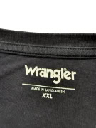 WRANGLER T-SHIRT VINTAGE GRAPHIC LOGO BLACK MENS XXL