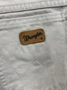 WRANGLER TEXAS Vintage Denim Pants Logo Beige/Light Grey Men’s W30 L32