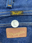 WRANGLER ΤΖΙΝ ΠΑΝΤΕΛΟΝΙ VINTAGE ΣΚΟΥΡΟ ΜΠΛΕ ΑΝΤΡΙΚΟ PRE OWNED L