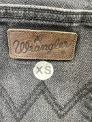 WRANGLER JEANS WASHED FADED BLACK WOMEN PRE OWNED XS