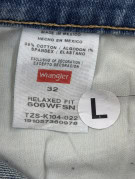 WRANGLER ΤΖΙΝ ΒΕΡΜΟΥΔΑ WASHED BLUE ΑΝΤΡΙΚΟ PRE OWNED M
