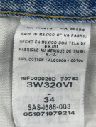 WRANGLER ΤΖΙΝ ΒΕΡΜΟΥΔΑ WORKWEAR ΑΝΟΙΧΤΟ ΜΠΛΕ ΑΝΤΡΙΚΟ PRE OWNED L