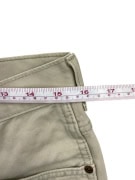 WRANGLER ΒΕΡΜΟΥΔΑ VINTAGE ΔΕΡΜΑΤΙΝΟ LOGO BEIGE ΑΝΔΡΙΚΟ M