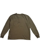 WRANGLER WORKWEAR HENLEY LOGO LONG SLEEVE BROWN UNISEX M
