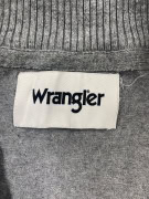 Wrangler Ζακέτα Πλεκτή Casual Φερμουάρ Γκρι Ανδρικό 3XL