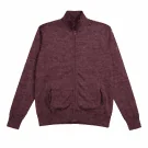 Wrangler Ζακέτα Πλεκτή Casual Vintage Μπορντό Ανδρική 3XL