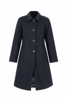 2000s KRIZIA COAT BLACK WOMENS PRE OWNED S