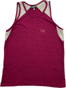 YOUNG WAVE Canotta vintage con piccolo logo bordeaux (melange) da donna S