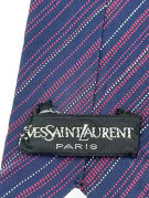 YVES SAINT LAURENT ΓΡΑΒΑΤΑ ΚΛΑΣΙΚΗ ΡΙΓΕ NAVY ΑΝΤΡΙΚΟ PRE OWNED