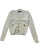 YVES SAINT LAURENT ΠΛΕΚΤΗ ΖΑΚΕΤΑ CLASSIC OFF WHITE  PRE OWNED XS