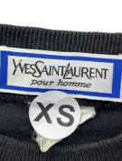 YVES SAINT LAURENT T SHIRT GRAPHIC BLACK ΑΝΤΡΙΚΟ PRE OWNED XS